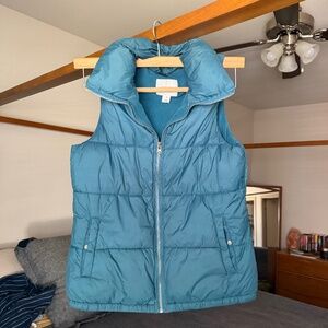 Old Navy Teal Puffer Vest